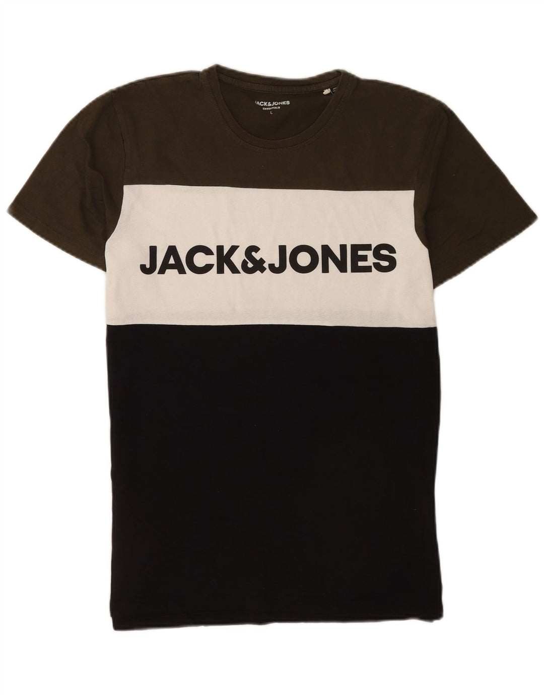 Jack & Jones Herren-T-Shirt mit Grafik, groß, mehrfarbig, Farbblock