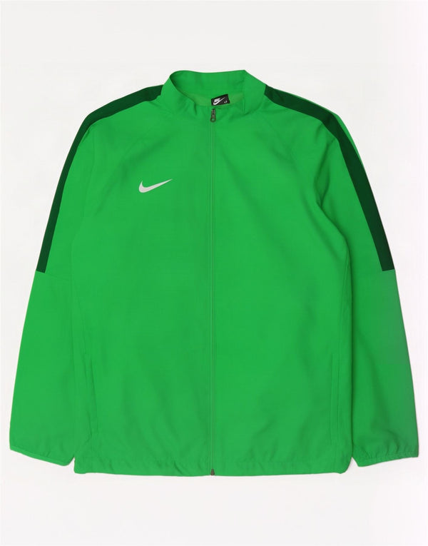 Nike Hommes Dri Fit Survêtement Top Veste 2XL Vert Colorblock Polyester