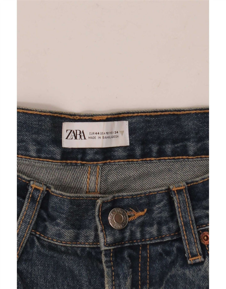 Zara Womens Straight Jeans EU 44 XL W34 L32 Blue