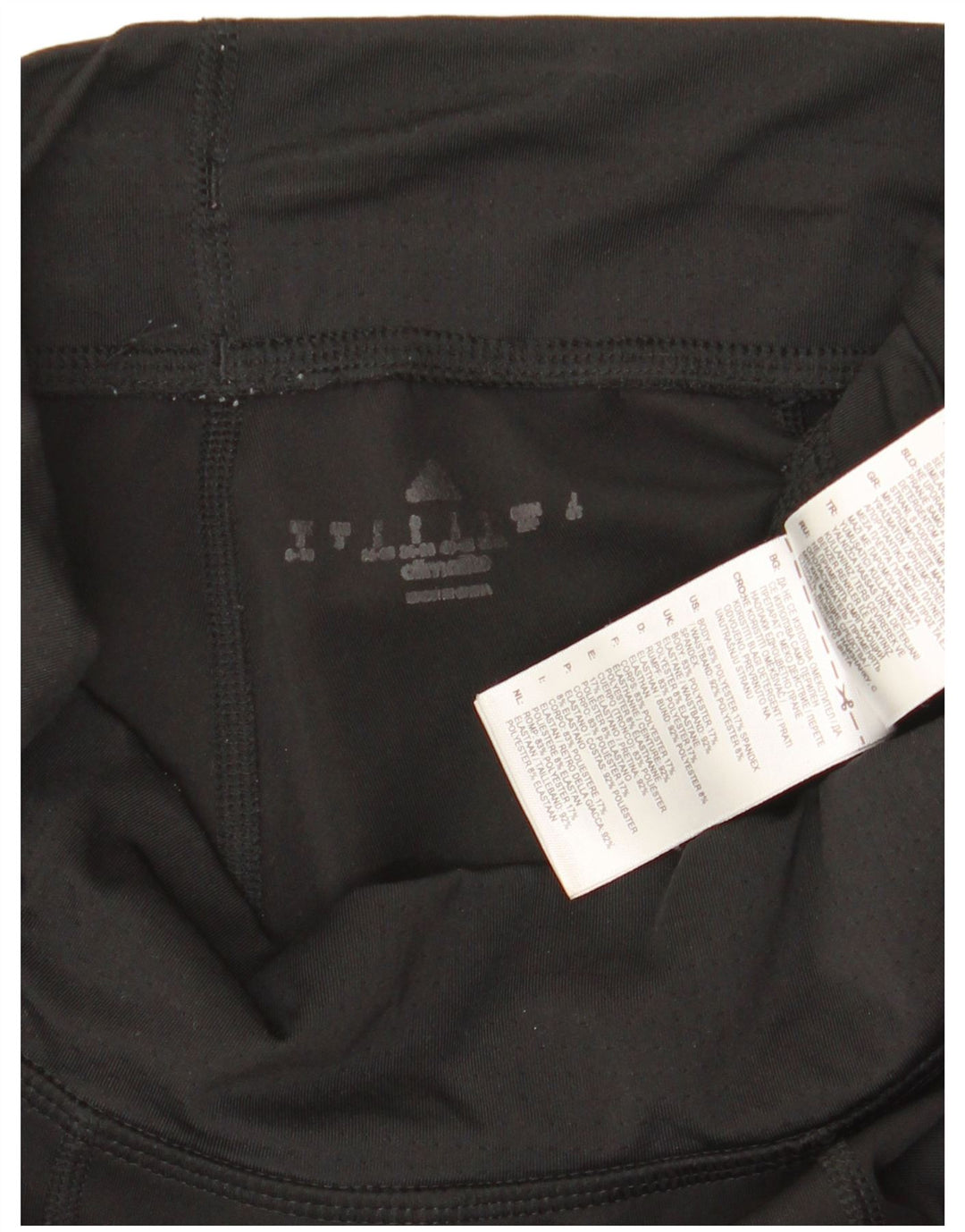 Adidas Womens Leggings UK 8/10 Small  Black Polyester