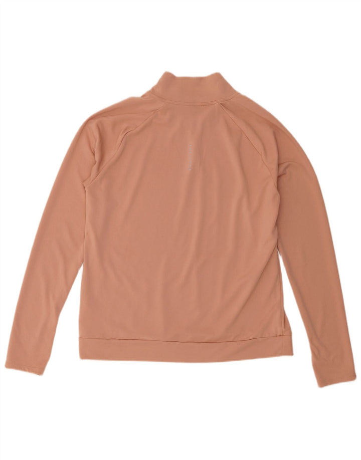 Женский спортивный костюм-пуловер с графическим рисунком Nike Dri Fit UK 14, средний розовый