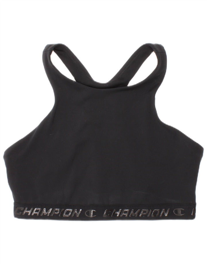 Champion Womens Graphic Sport Bra Top Medium Black Sports