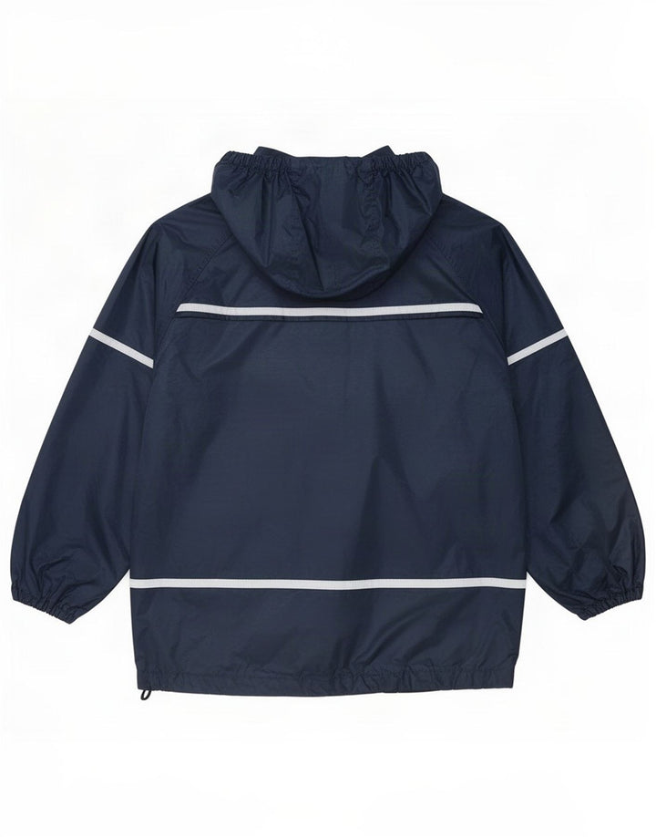 Dickies drenge regnjakke med hætte 11-12 år marineblå polyester