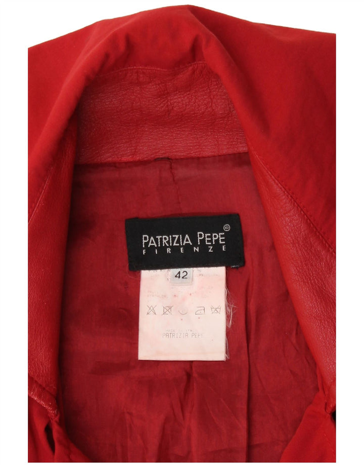 Patrizia Pepe Abrigo Mujer IT 42 Medio Rojo