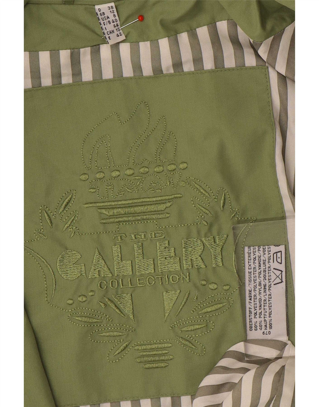 Galleri Dame Hætte Oversized regnjakke UK 12 Medium Green Polyester