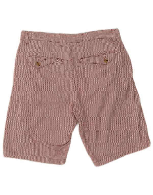 Мужские шорты чинос Zara EU 38, маленькие, W30, красные, хлопковые с геометрическим рисунком