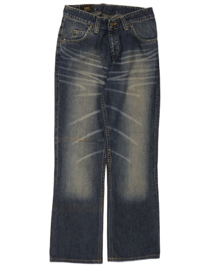 LEE Womens Felton Flared Jeans W29 L29 Blue Cotton