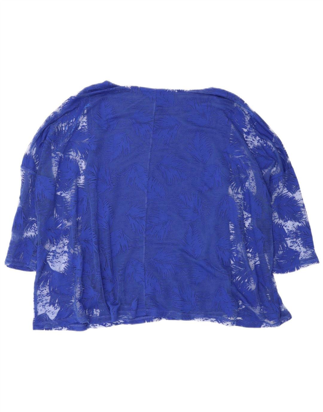 Phase Eight Damen-Oversize-Top mit 3/4-Ärmeln, UK-Größe 12, Mittelblau mit Blumenmuster