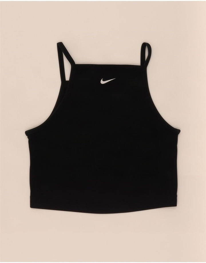 Top Nike da donna Cami Top UK 8 piccolo cotone nero