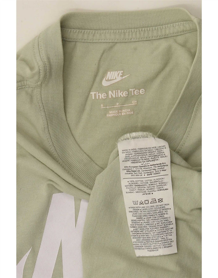 Nike Mens Graphic T-Shirt Top Small Green Cotton