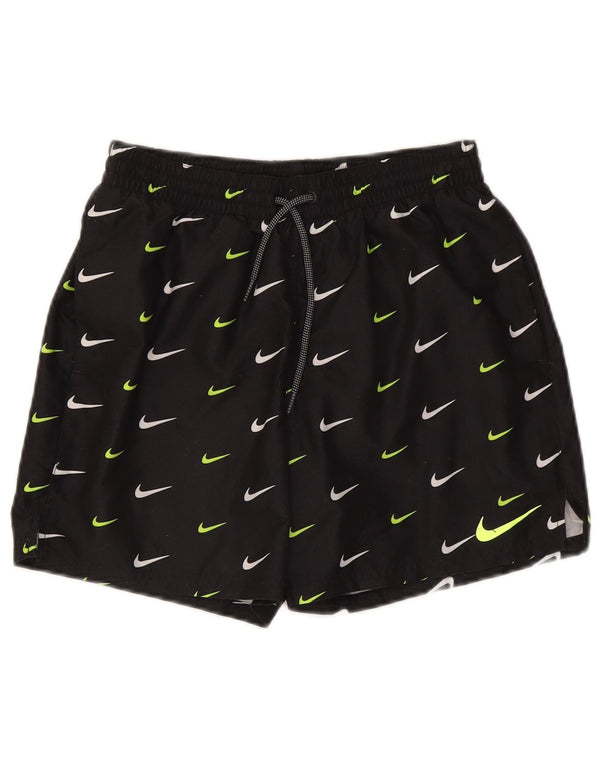 Nike Mens Graphic Sport Shorts Pequeño Poliéster Negro