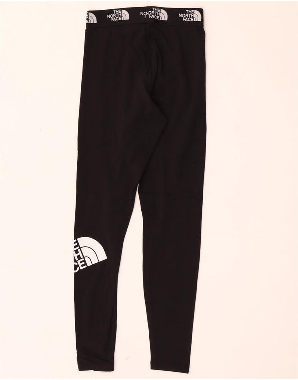 The North Face Womens Graphic Leggings UK 6 XS Black Cotton