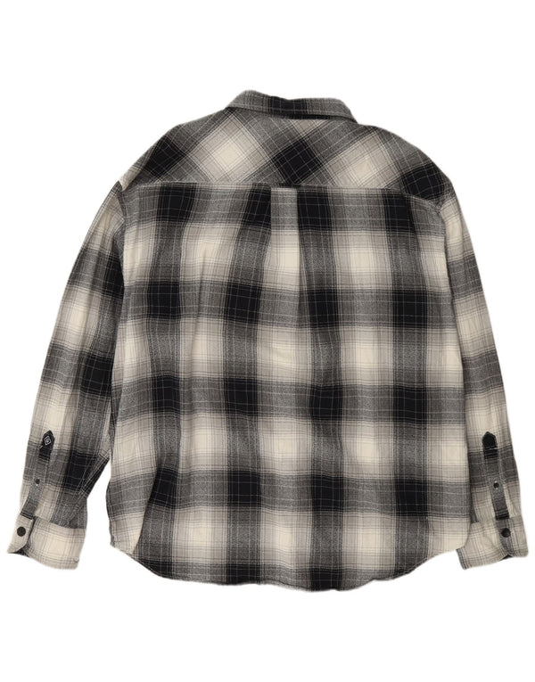 Gant Herre Relaxed Fit Flanellskjorte Størrelse 43/44 17 XL Flerfarvet Ternet