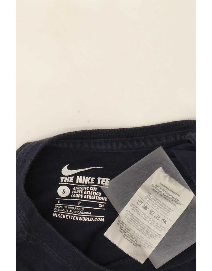 Nike Mens Athletic Cut T-Shirt Top Small Navy Blue Cotton