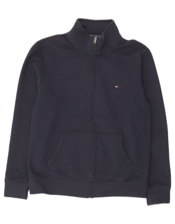 Giacca da ginnastica da uomo Tommy Hilfiger XL in poliestere blu navy