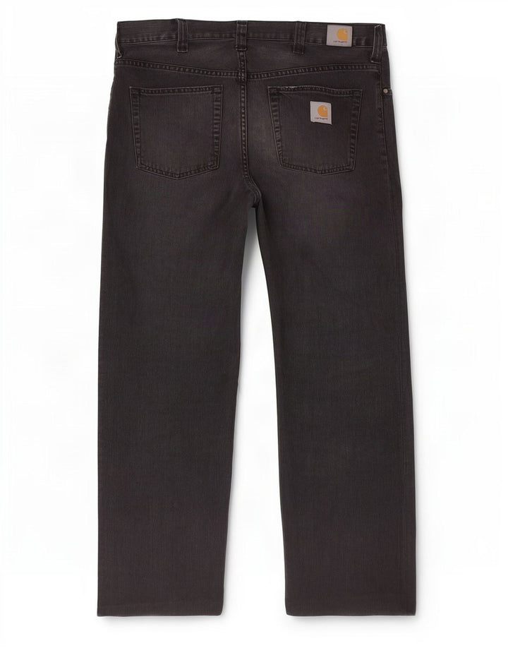 Jeans dritti da uomo Carhartt W32 L30 cotone nero
