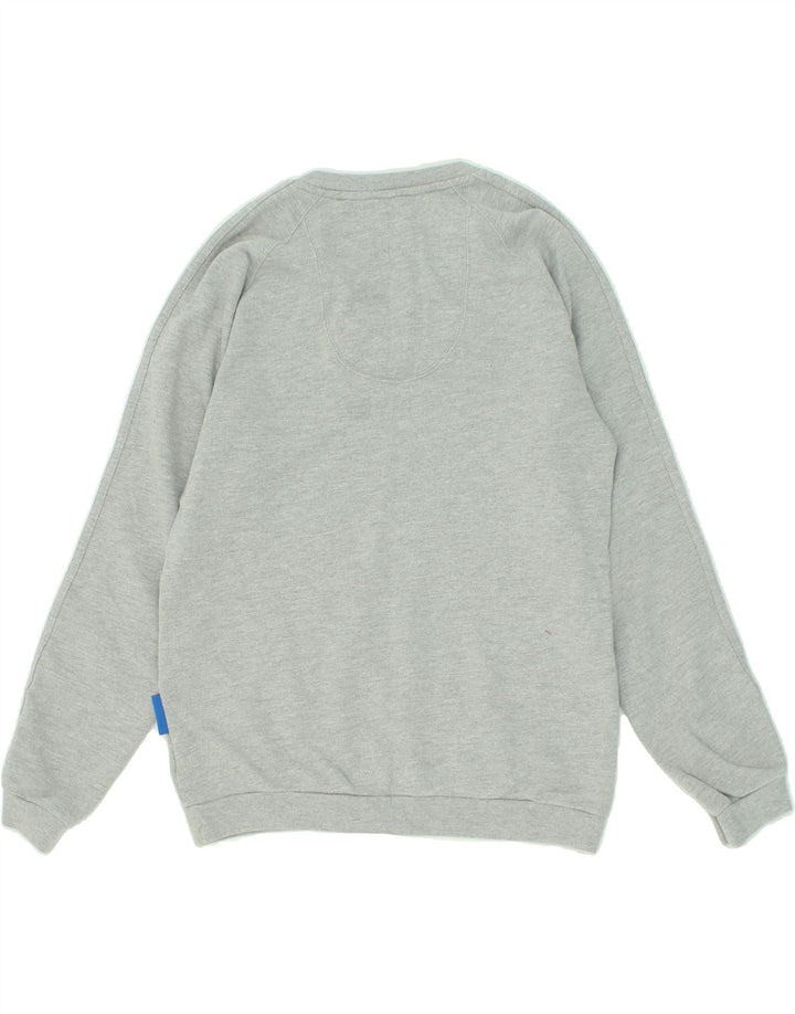 ADIDAS Mens Sweatshirt Jumper Small Grey Cotton Vintage Adidas and Second-Hand Adidas from Messina Hembry 