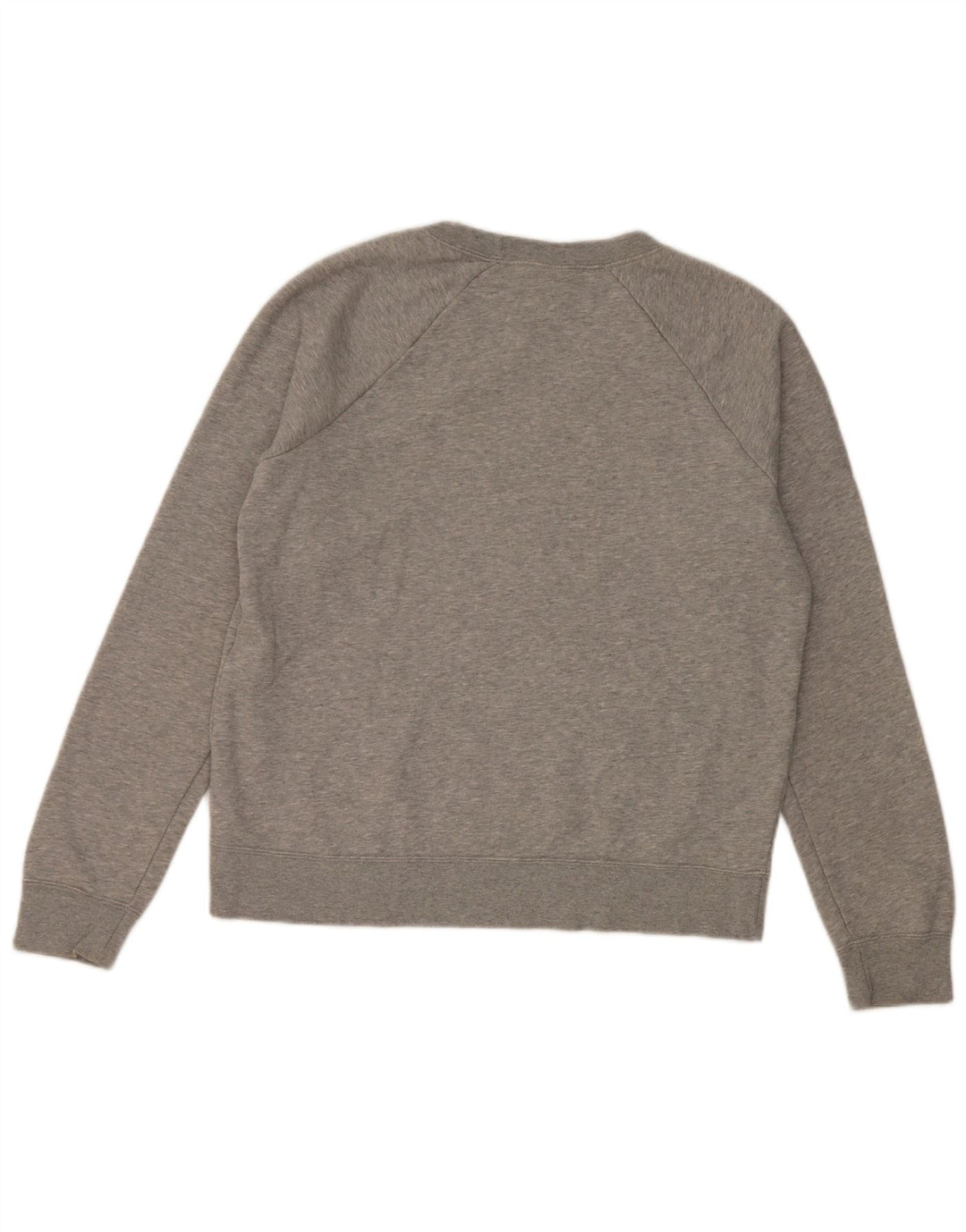 Nike Dame Grafisk Sweatshirt Jumper UK 14 Medium Grey Bomuld