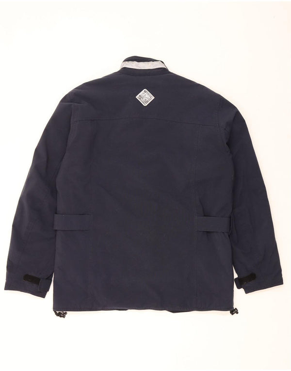 Tucano Urbano Chaqueta utilitaria para hombre UK 42 XL Azul marino Colorblock Nylon