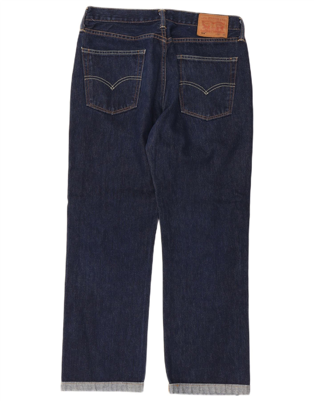 Levi's Herre 514 lige jeans W32 L27 marineblå bomuld