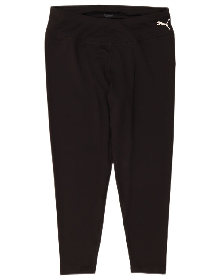 Puma Damen Capri-Leggings UK 14 Medium Schwarz Polyester
