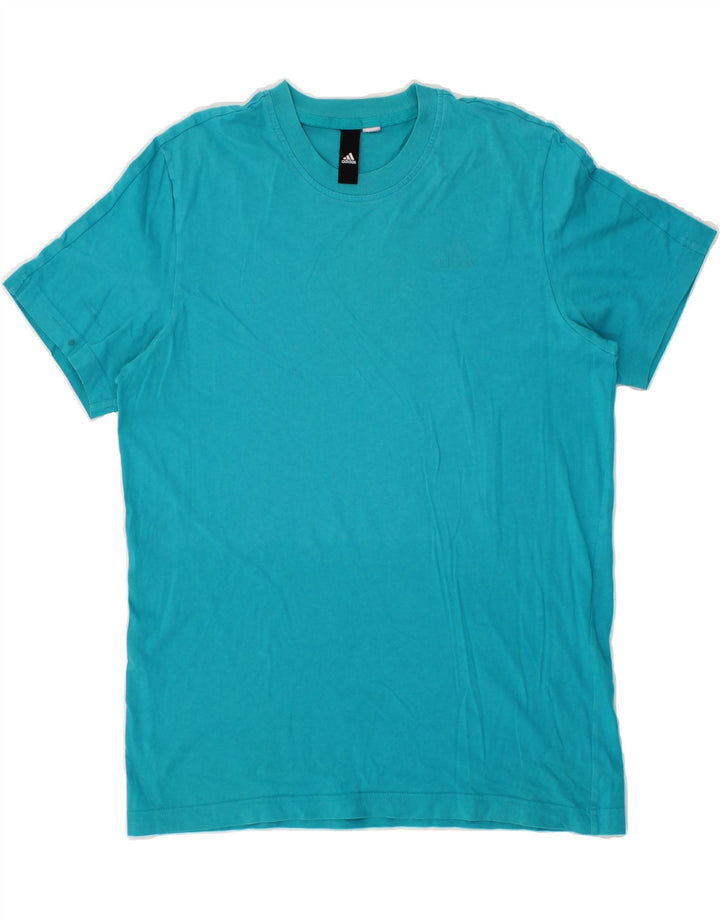 ADIDAS Mens T-Shirt Top Medium Blue Vintage Adidas and Second-Hand Adidas from Messina Hembry 