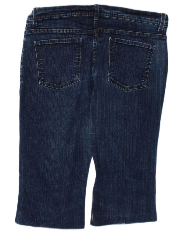 Marks & Spencer Womens Bermuda Denim Shorts UK 14 Large W34  Blue Cotton