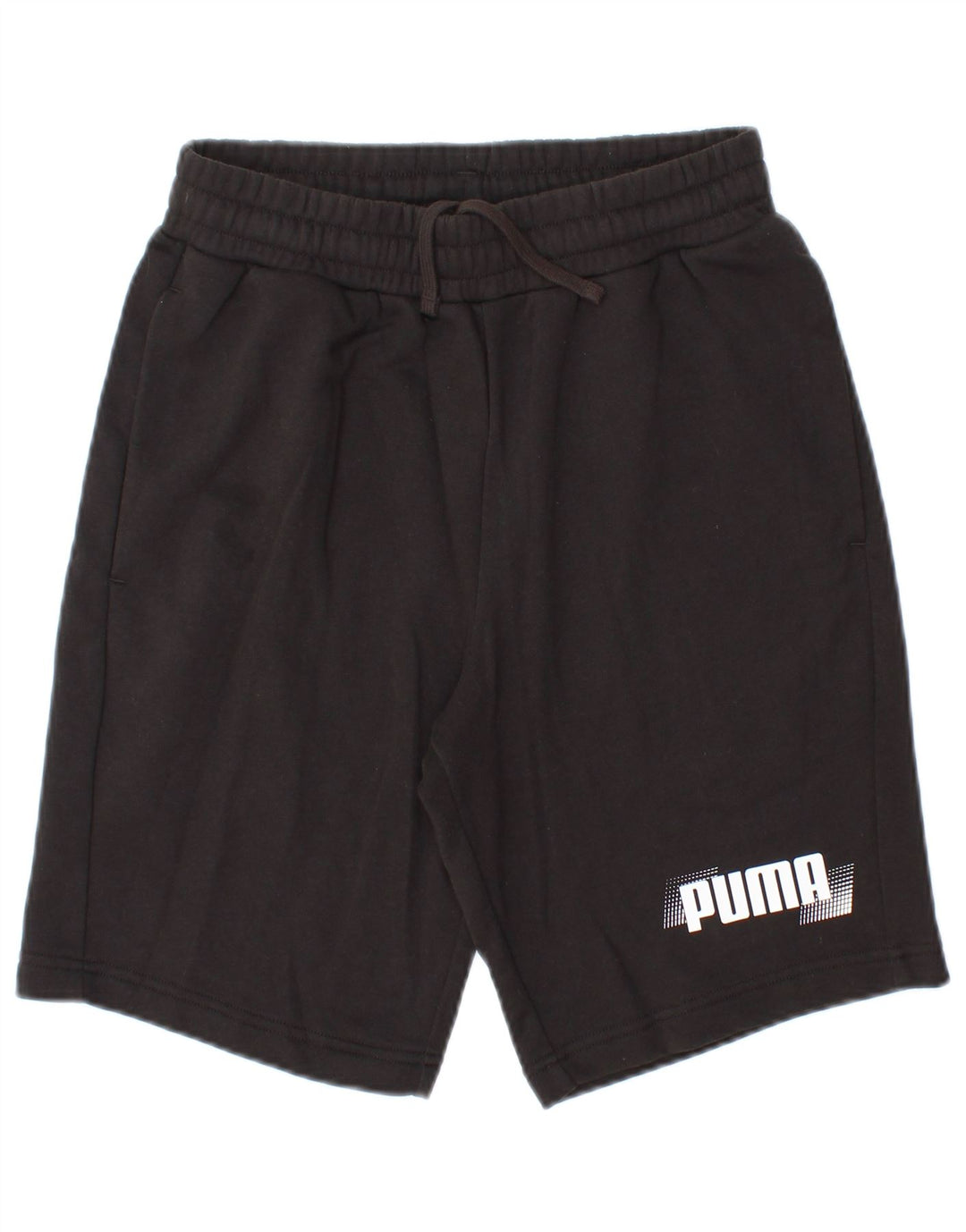 Puma Short de sport graphique pour homme, petit, noir, coton