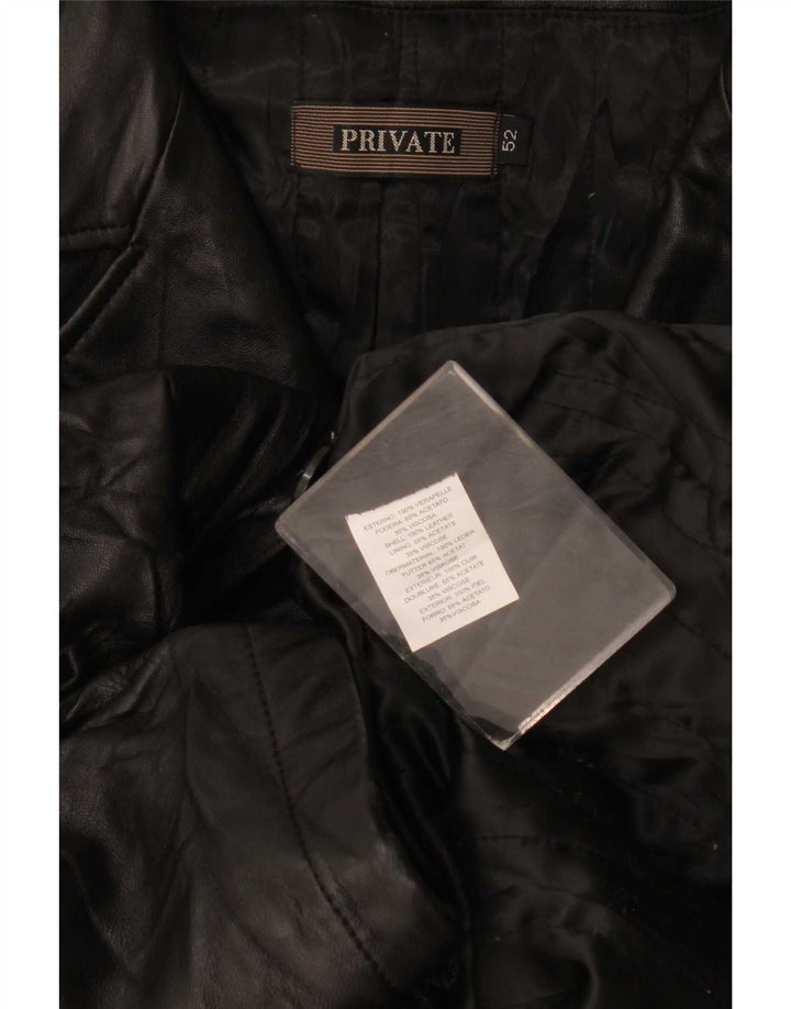 Privát férfi bőrkabát IT 52 XL fekete