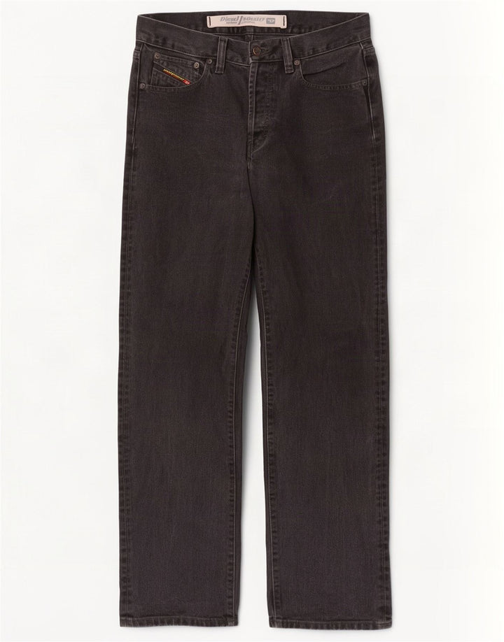 Diesel Straight Jeans til mænd W31 L31 Sort bomuld