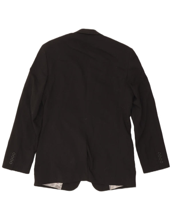 Ted Baker Herre 2-knaps blazerjakke UK 38 Medium Sort Uld