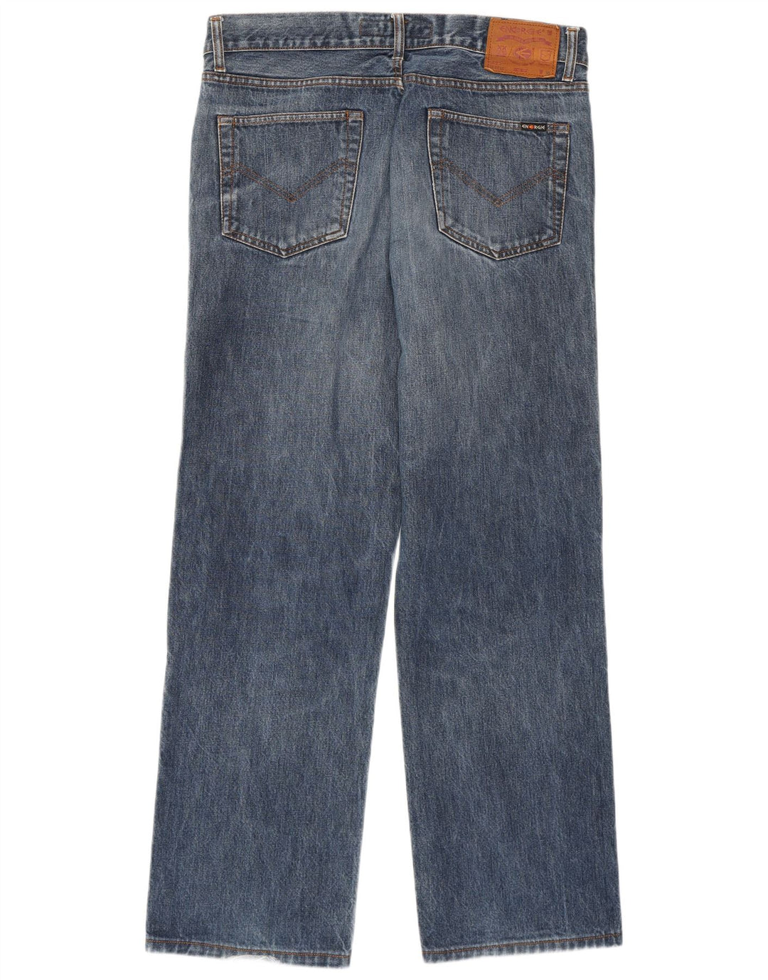 Energie Mens Straight Jeans W36 L31 Blue Cotton