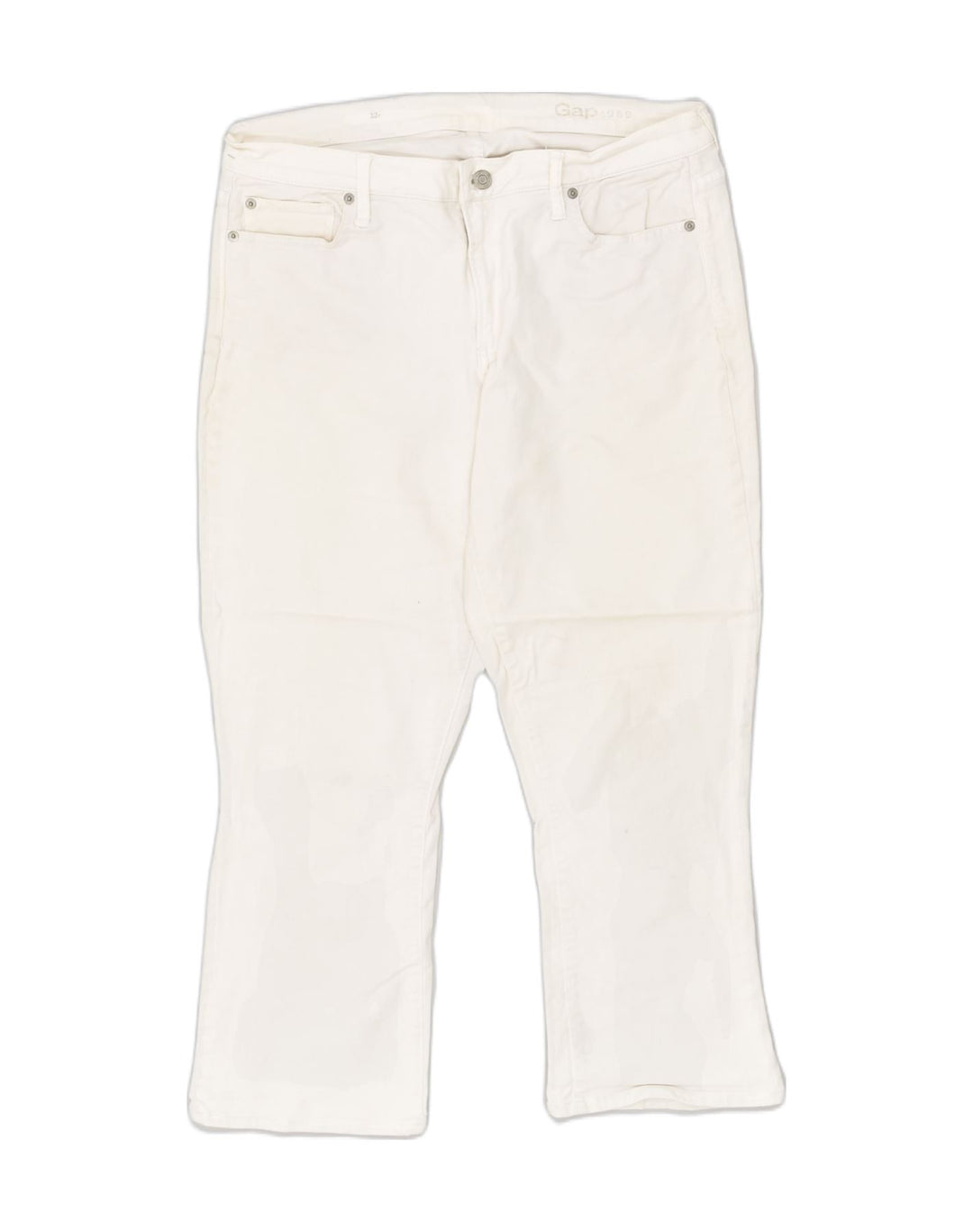 GAP Womens Bootcut Jeans US 14 Large W34 L25 White Cotton | Vintage Gap | Thrift | Second-Hand Gap | Used Clothing | Messina Hembry 