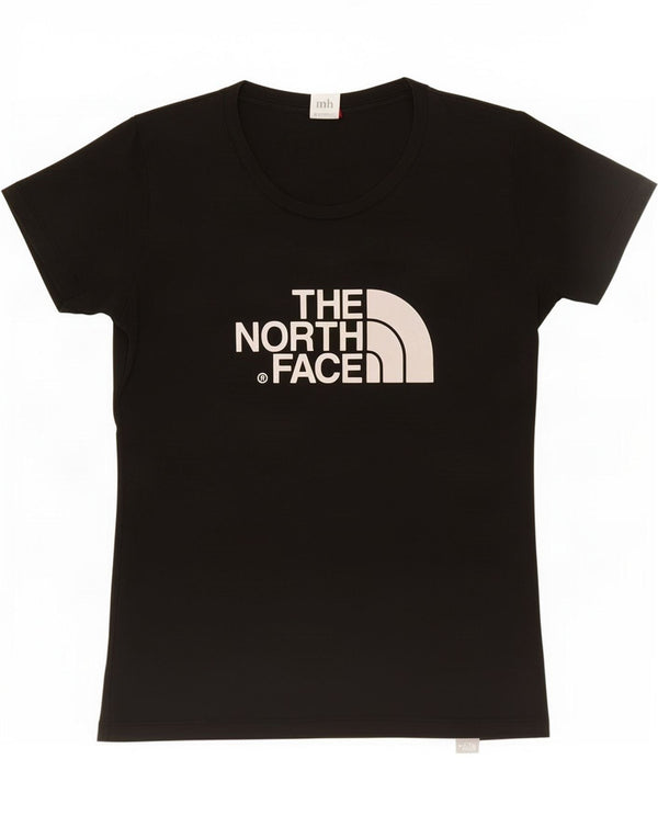 The North Face T-shirt grafica da donna UK 14 Large Nero Cotone