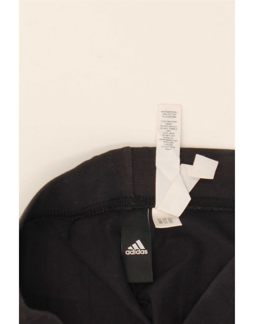 Adidas Womens Graphic Leggings UK 8 Small Black Cotton