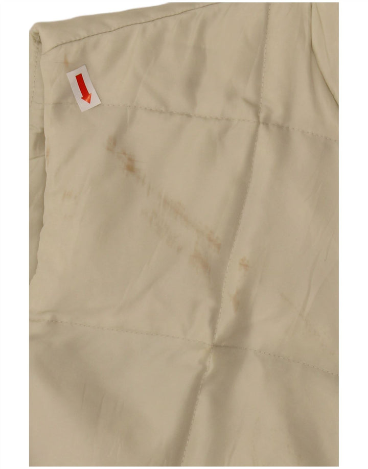 MURPHY & NYE Womens Padded Gilet UK 14 Medium Off White Polyamide