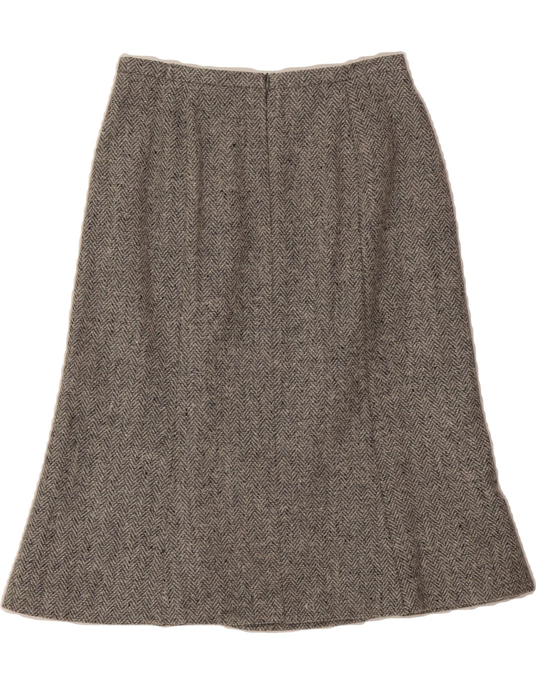 GERRY WEBER Womens Midi Skirt UK 12 Medium W28  Grey Herringbone Acetate Vintage Gerry Weber and Second-Hand Gerry Weber from Messina Hembry 