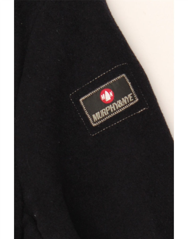 Cappotto da marinaio da uomo Murphy & Nye UK 40 grande in lana blu navy