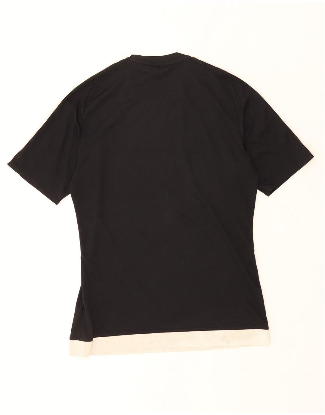 ADIDAS Mens Climalite T-Shirt Top Small Black Colourblock Polyester