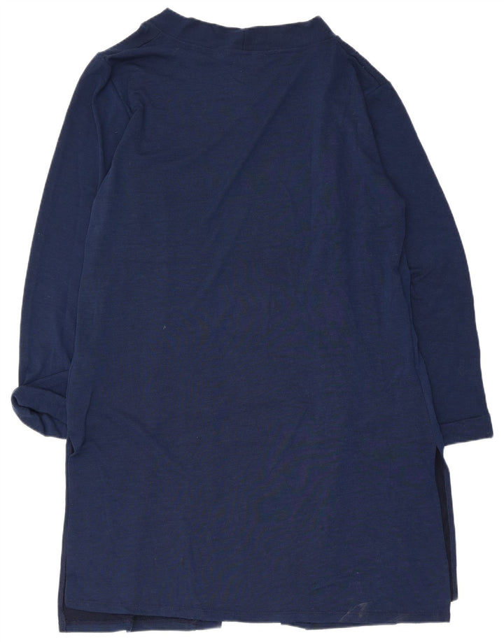 Lipsy Damen-Longline-Cardigan-Oberteil, UK-Größe 44, Größe L, Marineblau, Polyester