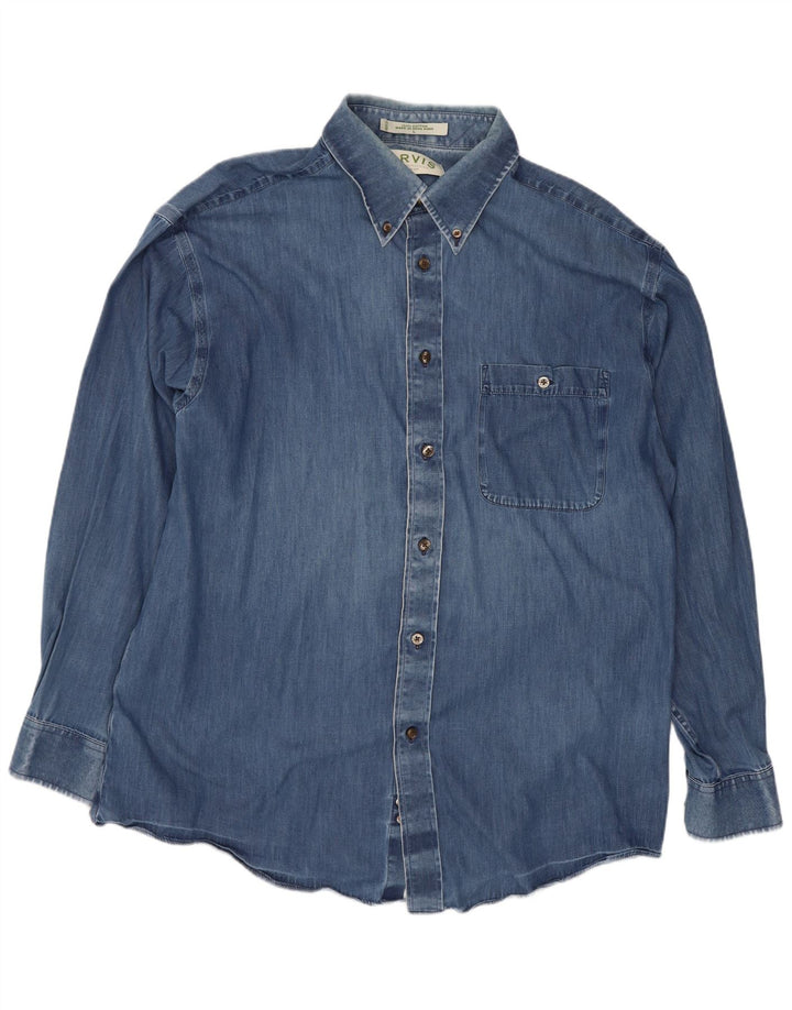 Camicia Orvis Uomo Large Blu Cotone