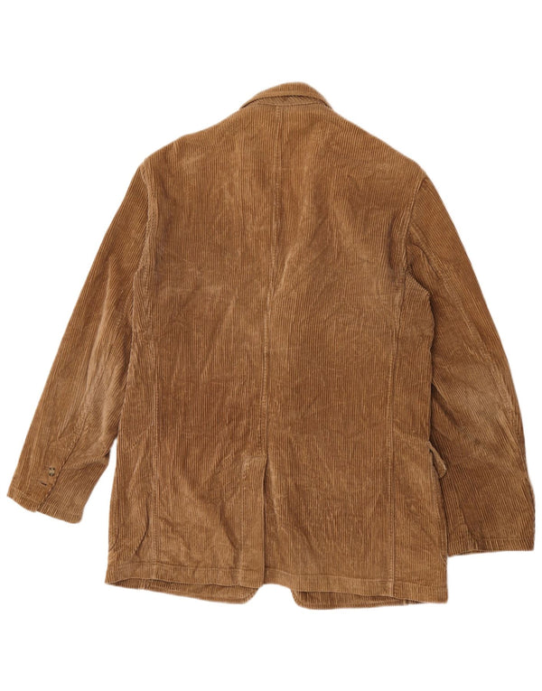 Vintage Mens 3 Button Corduroy Blazer Jacket IT 50 Large Brown