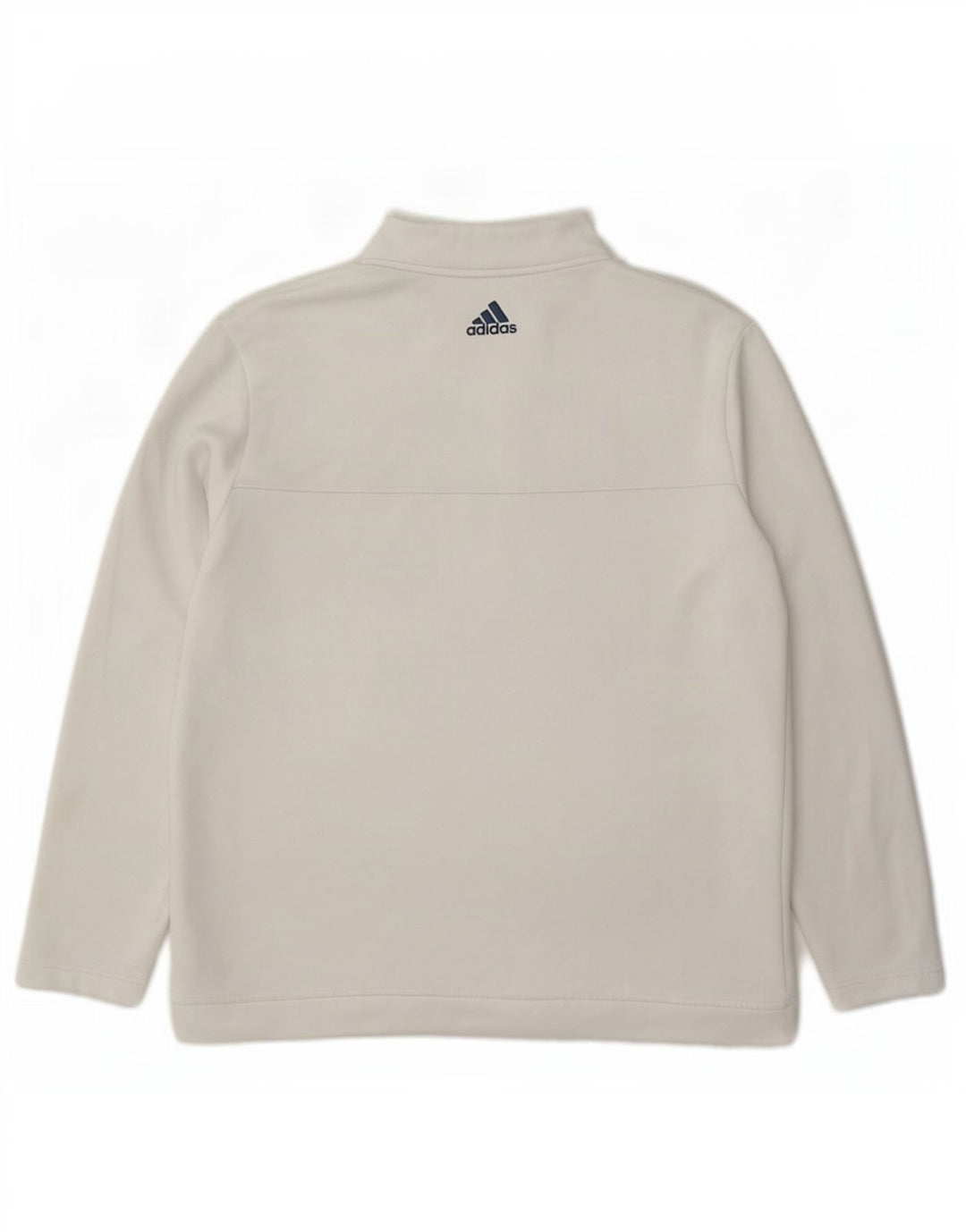 Adidas Hommes Zip Neck Pull Survêtement Top XL Blanc Polyester