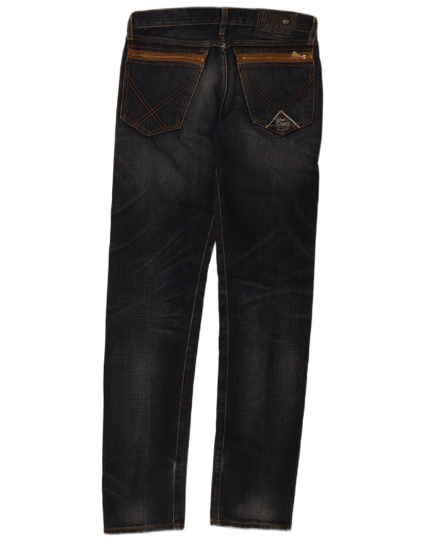 Roy Rogers Vaqueros rectos para hombre W30 L33 Azul marino