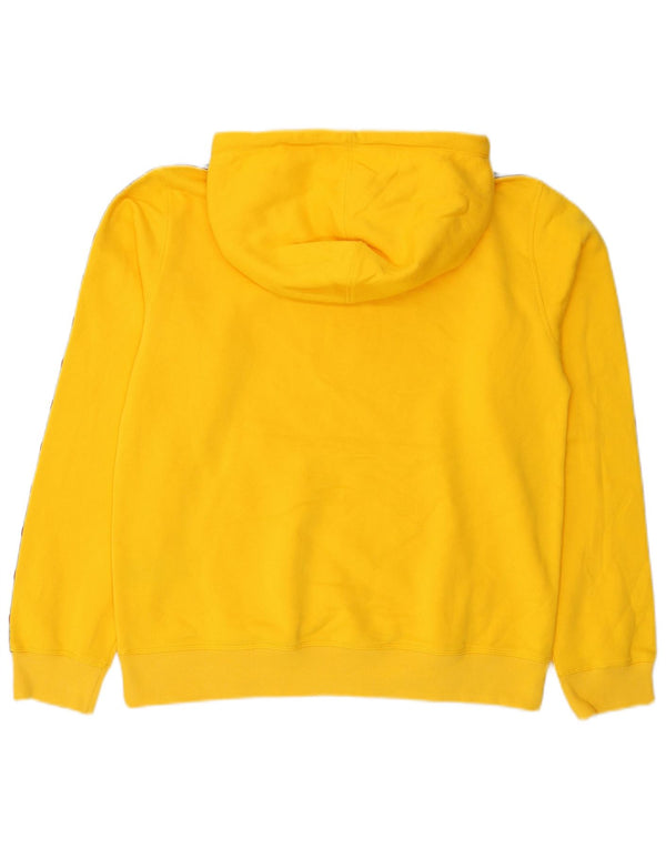 Champion Herre grafisk hættetrøje Jumper Stor Gul Colourblock Bomuld