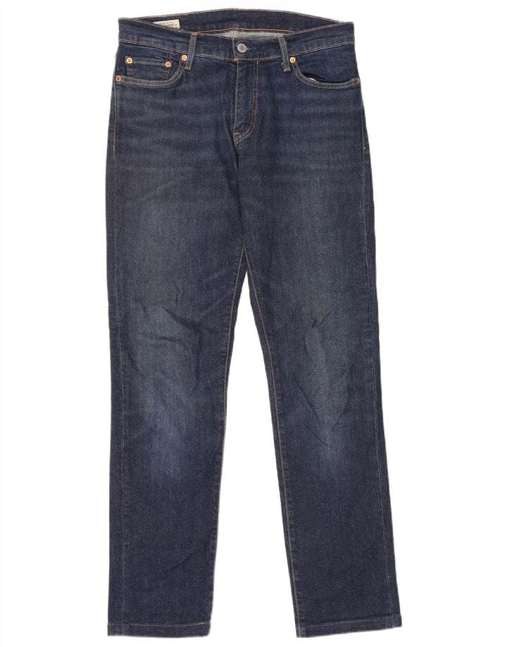 LEVI'S Mens Slim Jeans W30 L34 Blue Cotton