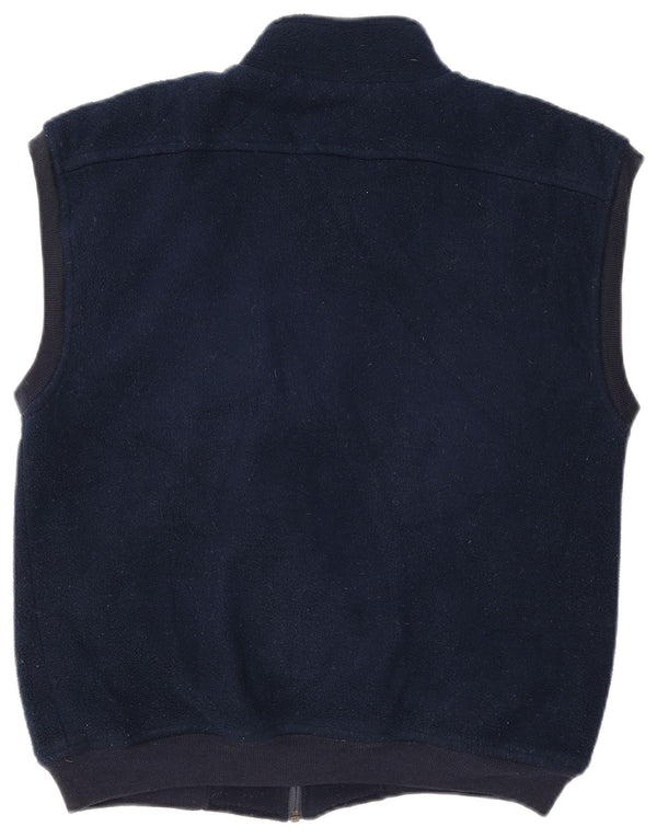 Conte of Florence Chaleco polar para hombre UK 40 Large Azul marino
