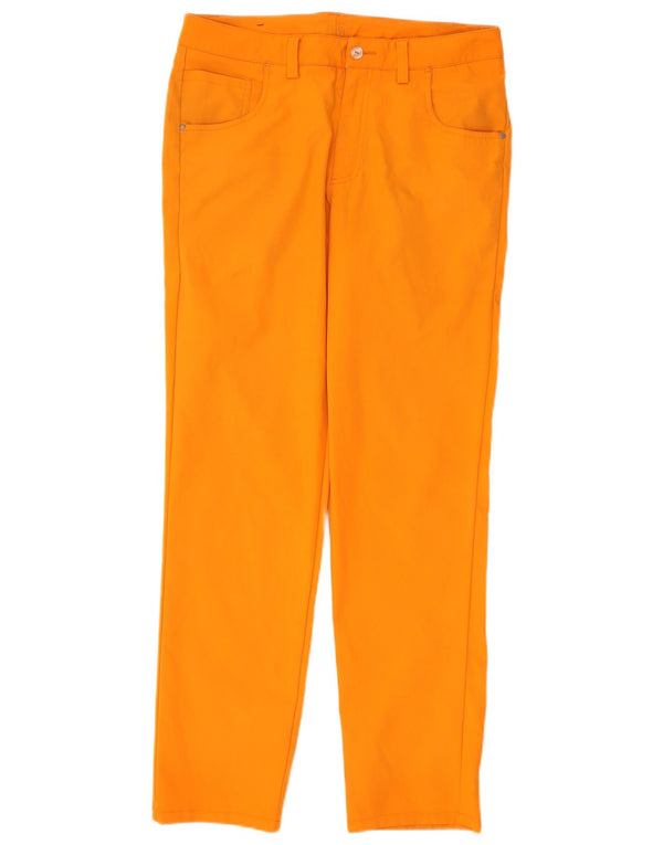 Puma Pantalon droit décontracté pour homme W32 L32 Orange Polyester