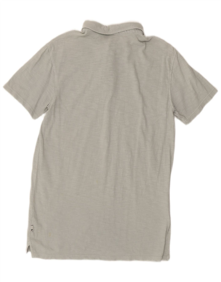 QUIKSILVER Mens Modern Fit Polo Shirt Medium Grey Cotton