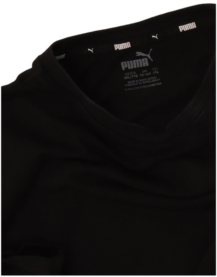 Puma Boys T-Shirt Top 15-16 Years Black